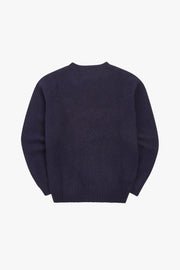 BRUSHED SHETLAND CREW NECK JUMPER