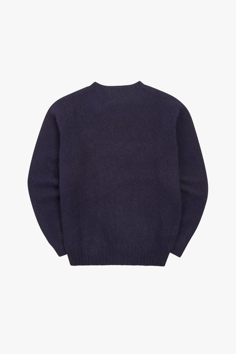 BRUSHED SHETLAND CREW NECK JUMPER