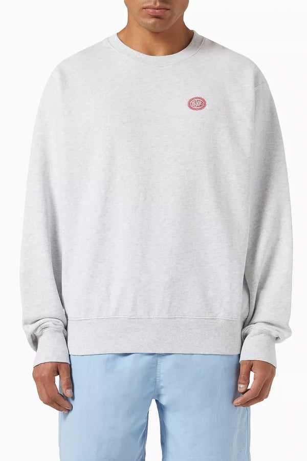 Small Chain Crest Embroidery Crewneck