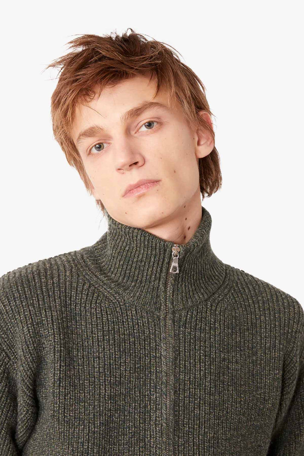 Finley Zip Wool Cardigan