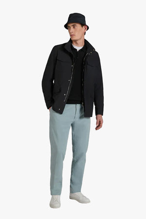 Tapered Fit Cotton Trousers