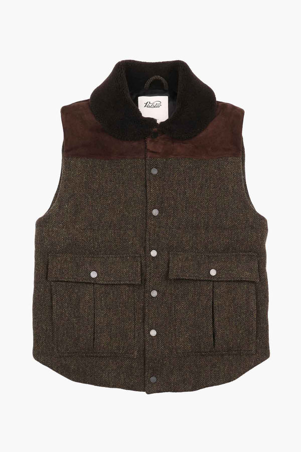 Alan Wool Twill Padded Vest