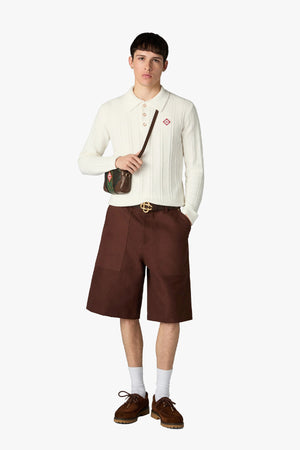 BOUCLE LONG SLEEVE POLO
