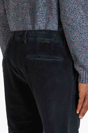 Tapered fit corduroy trousers