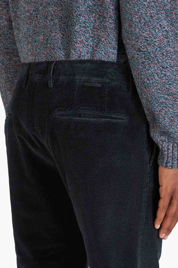 Tapered fit corduroy trousers