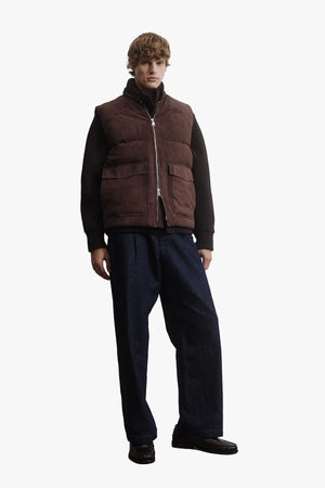 Alan Down Padded Suede Vest