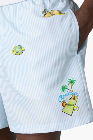 PRINTED SWIM SHORTS