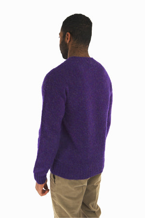 BRUSHED SHETLAND CREW NECK JUMPER
