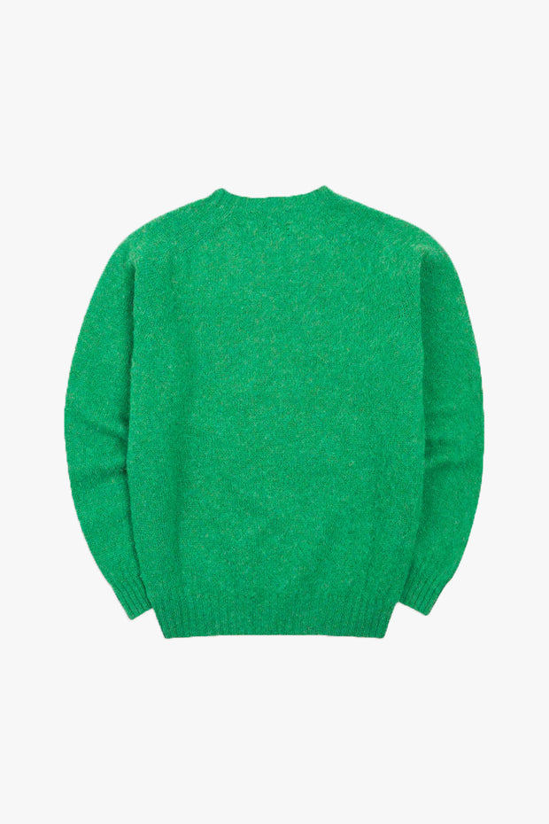 BRUSHED SHETLAND CREW NECK JUMPER