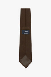 Fine Woven Grenadine Tie, Brown Tip