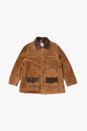 Suede Contrast Chore Jacket