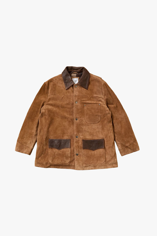 Suede Contrast Chore Jacket