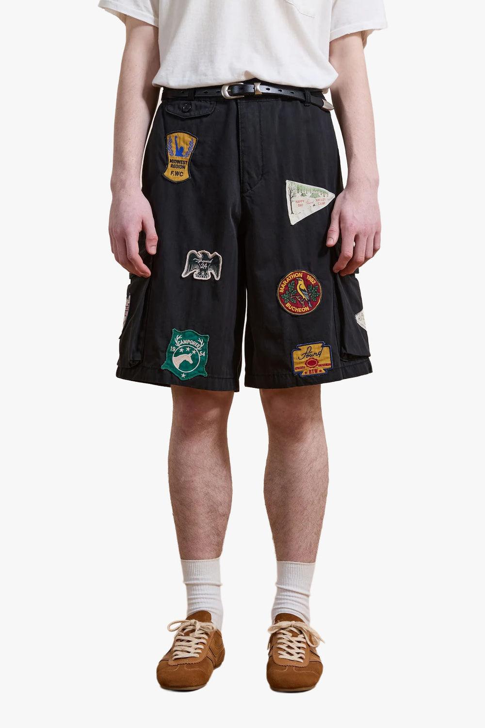 Patchwork Cargo Shorts
