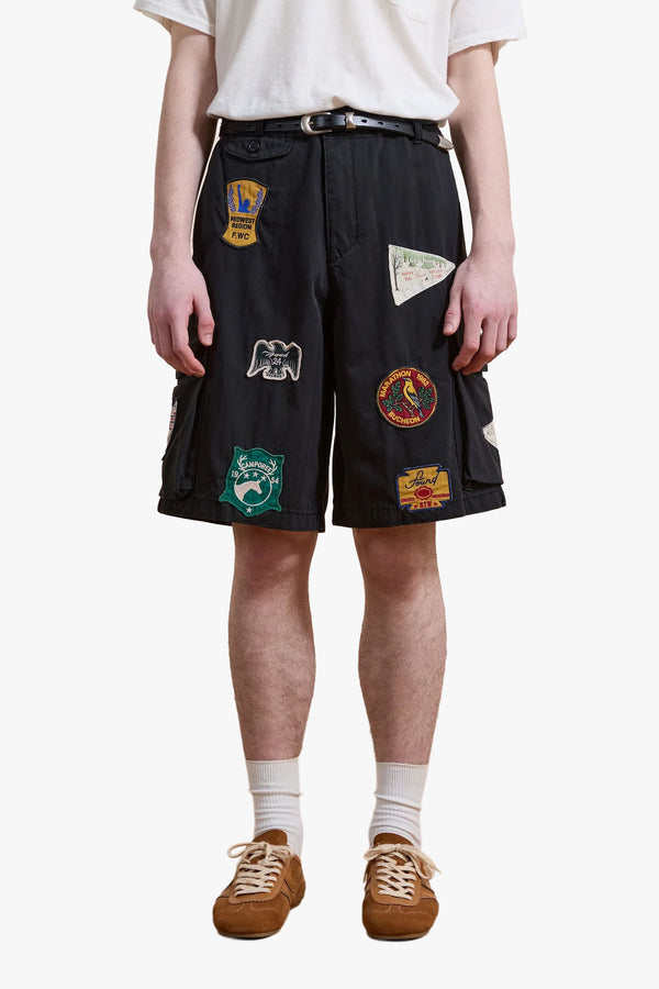 Patchwork Cargo Shorts