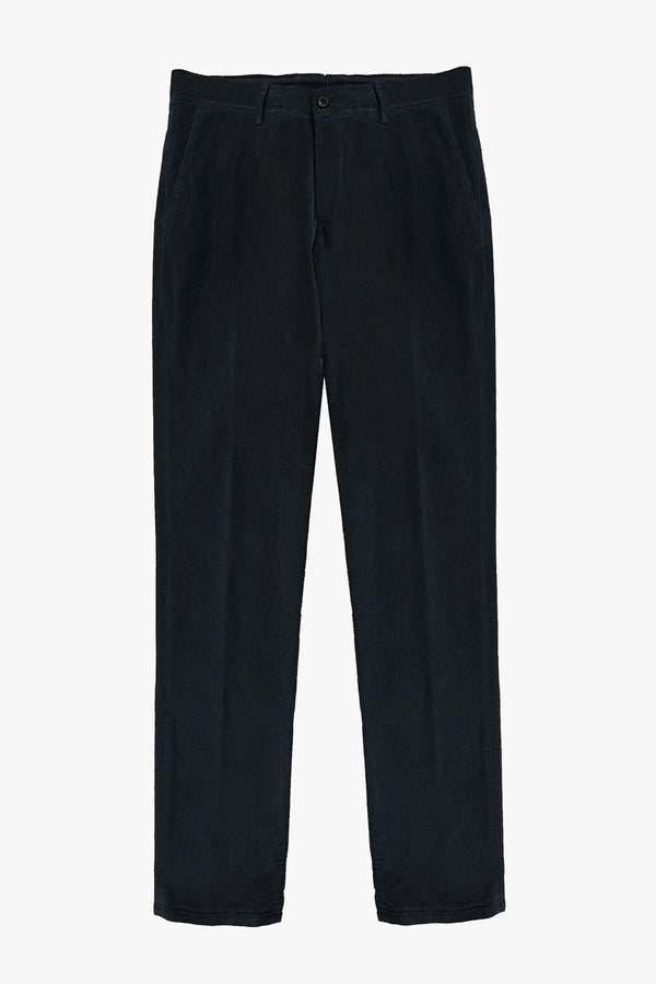 Tapered fit corduroy trousers