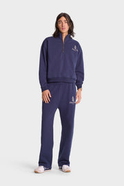 Vendome Embroidered Straight Leg Sweatpant