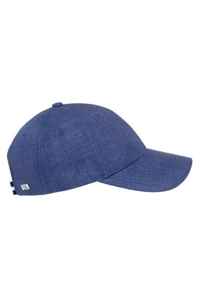 Oxford Blue Linen Caps