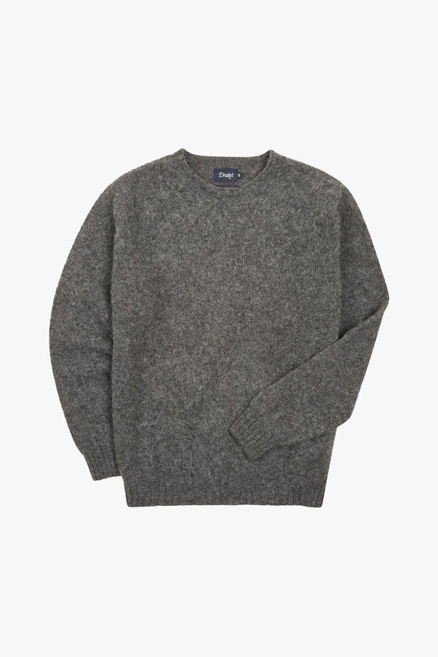 Brushed Shetland Crew Neck Jumper