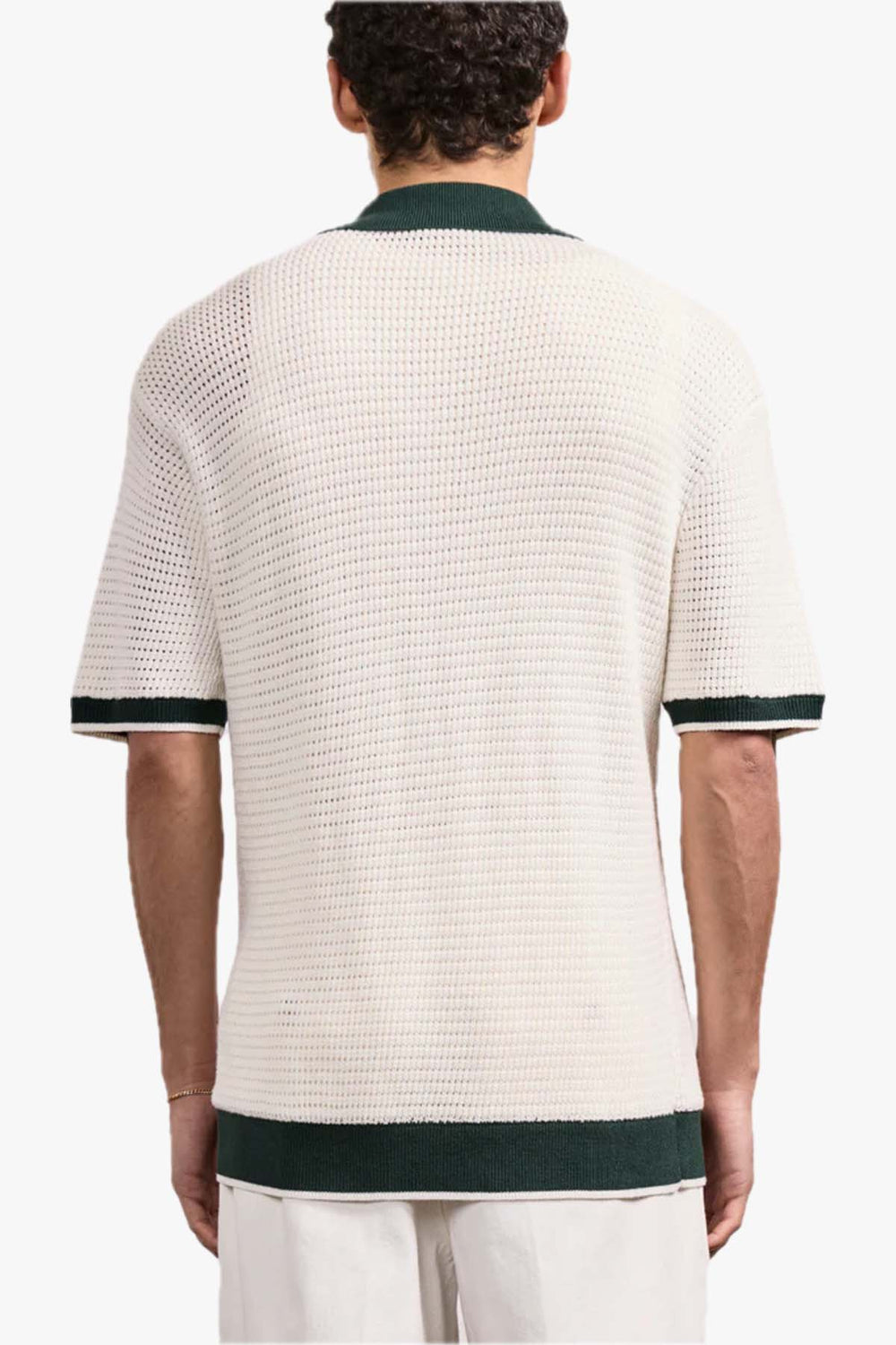 Vidal Crochet Polo Shirt