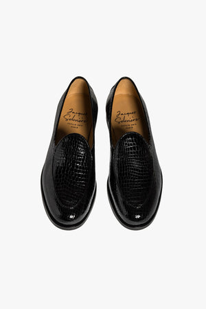 Jacques New Croc Stamped Leather