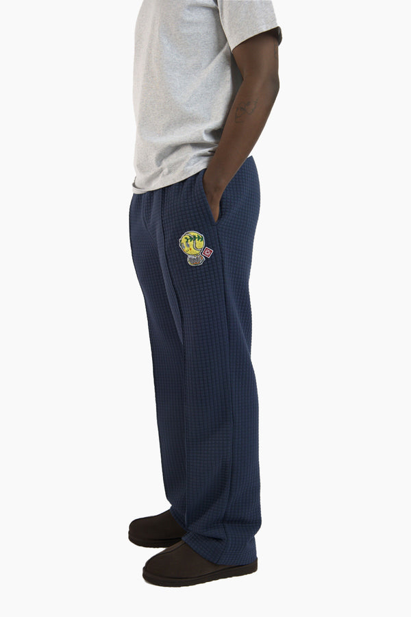 Grid Straight Fit Sweatpants