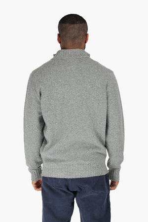 Half Zip Wool Cashmere Sweater
