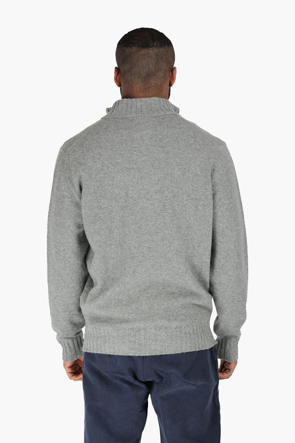 Half Zip Wool Cashmere Sweater
