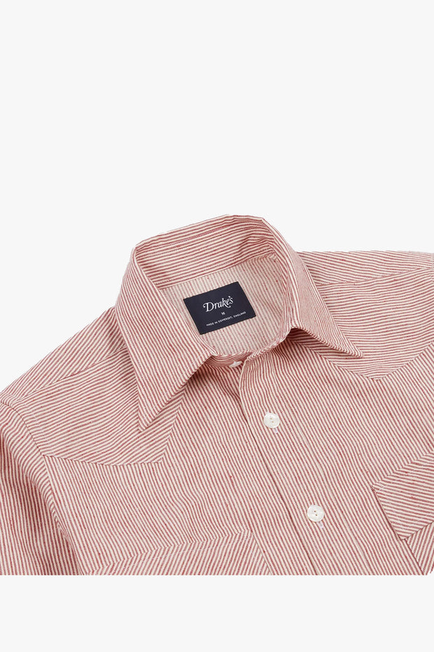 BRUSHED HERRINGBONE WESTERN SHIRT