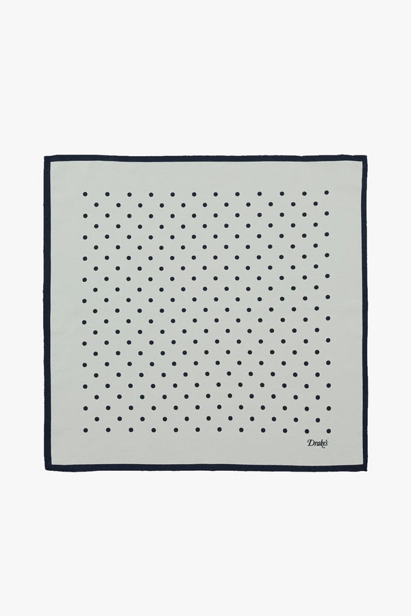 Polka Dot Print Pocket Square