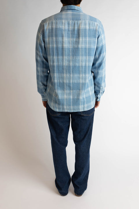 Branco Indigo Check Shirt