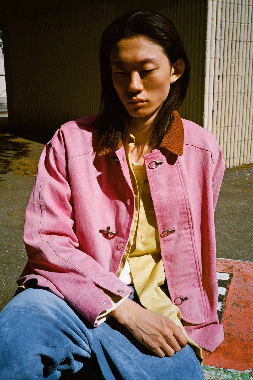 Fireman Clasp Cotton Twill Jacket