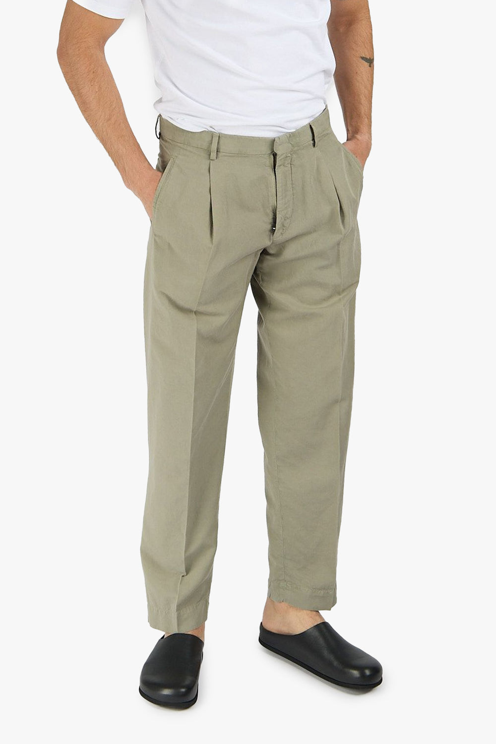 Washed Cotton Trousers
