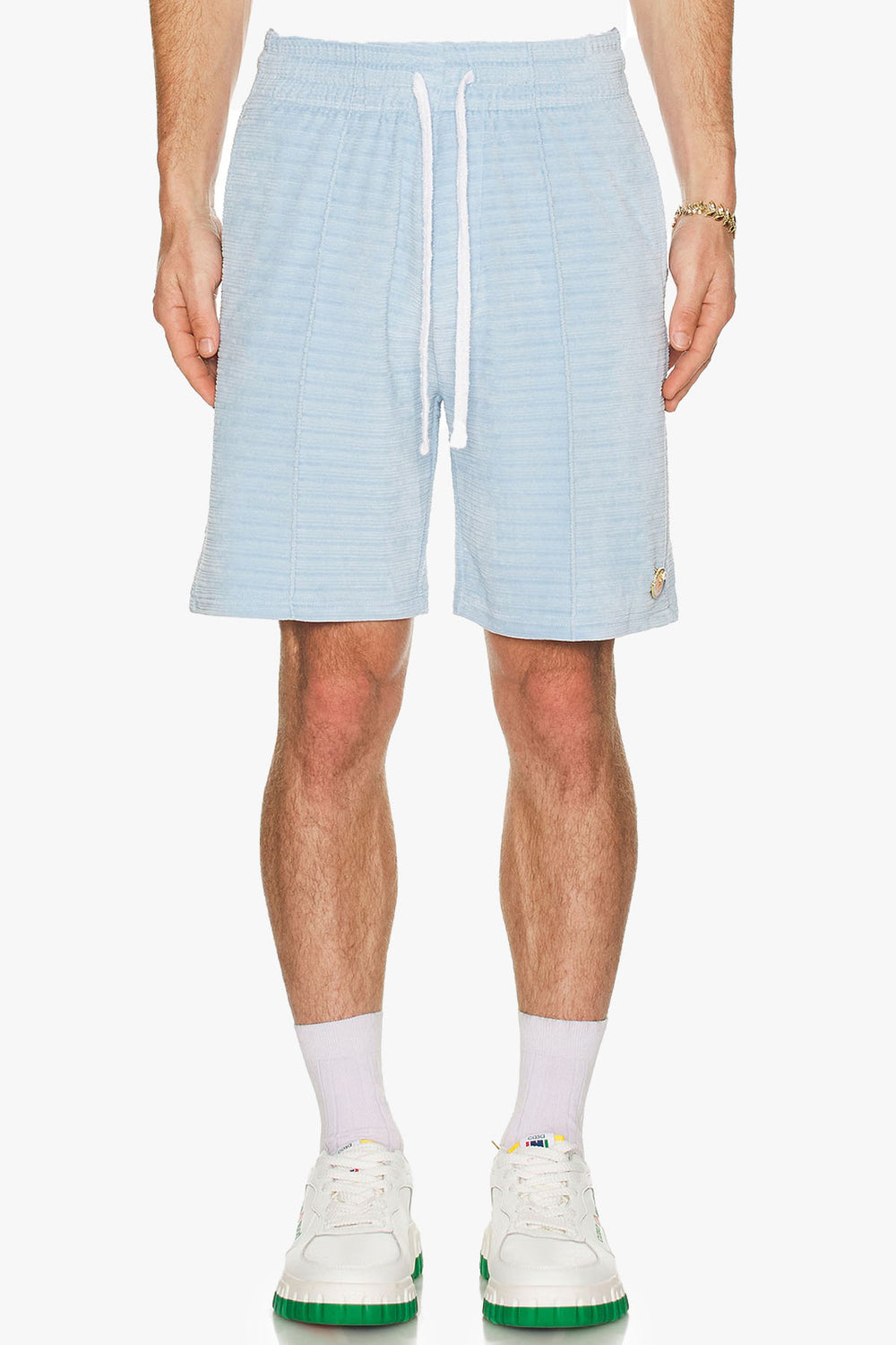 VELOUR PINTUCK SHORTS