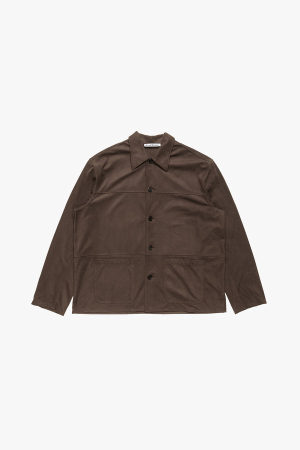 Faux Suede Overshirt