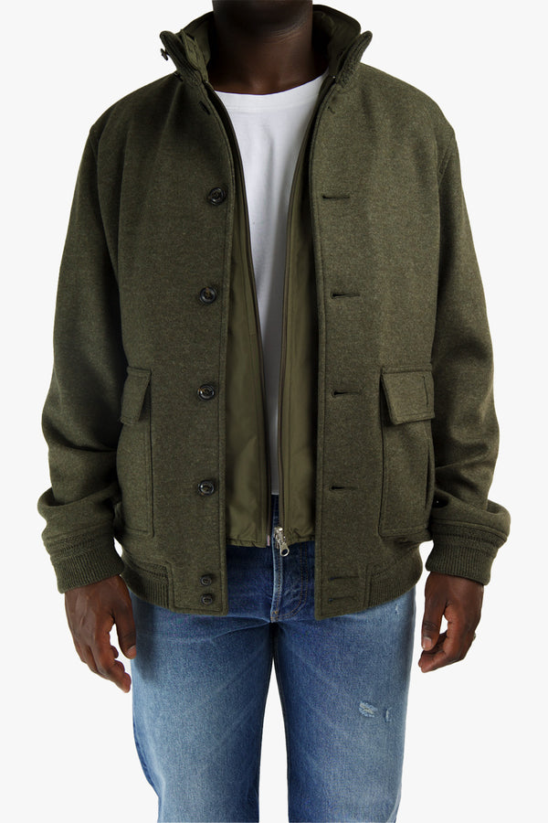 Valstarino Wool Jersey Felt Jacket