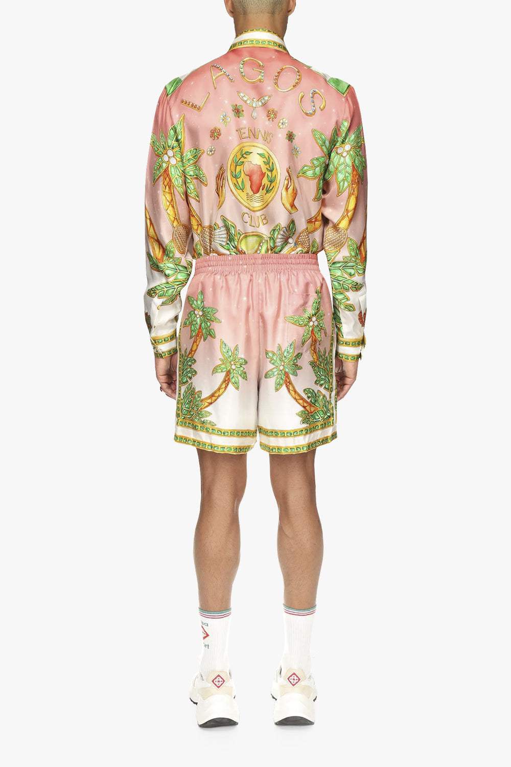 DRAWSTRING SILK SHORTS