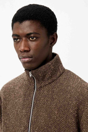 Shrunken Fullzip Wool Polo