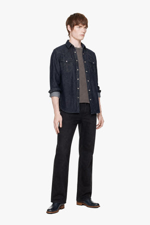 Slim Fit Chamois Western Shirt