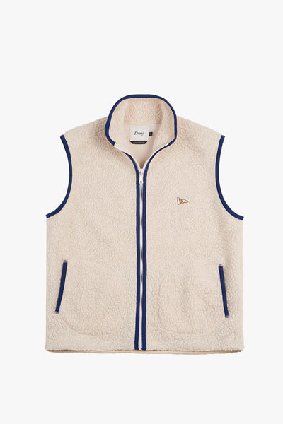 BOUCLE WOOL ZIP FLEECE VEST