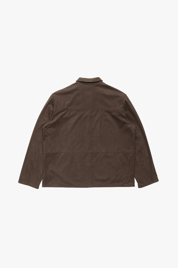 Faux Suede Overshirt