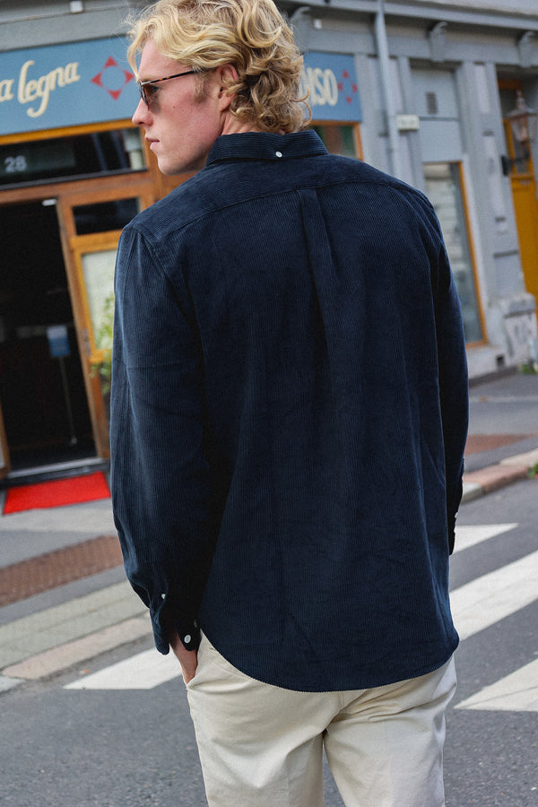 Wool/Suede Buttoned Cardigan
