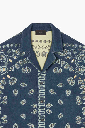 COTTON PIQUET BANDANA SHIRT