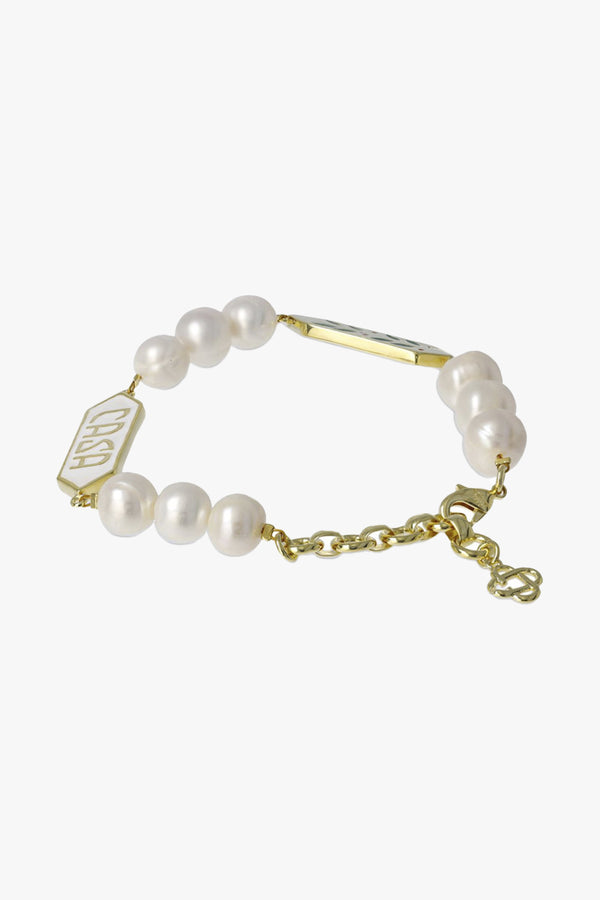 Laurel Pearl Bracelet