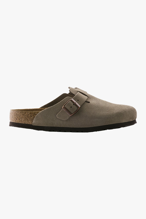 Boston Taupe Suede Leather