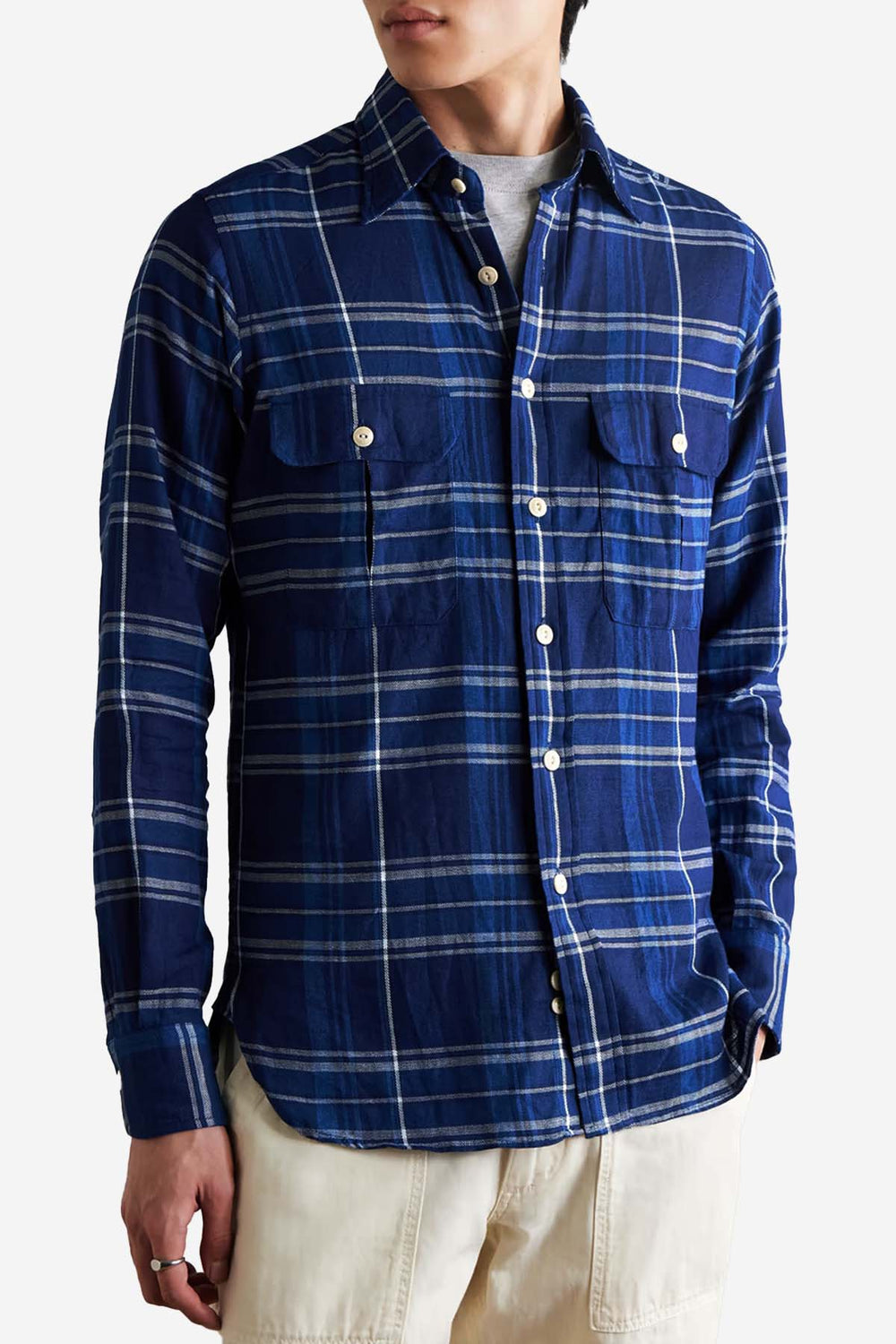 Cotton Check Work Shirt