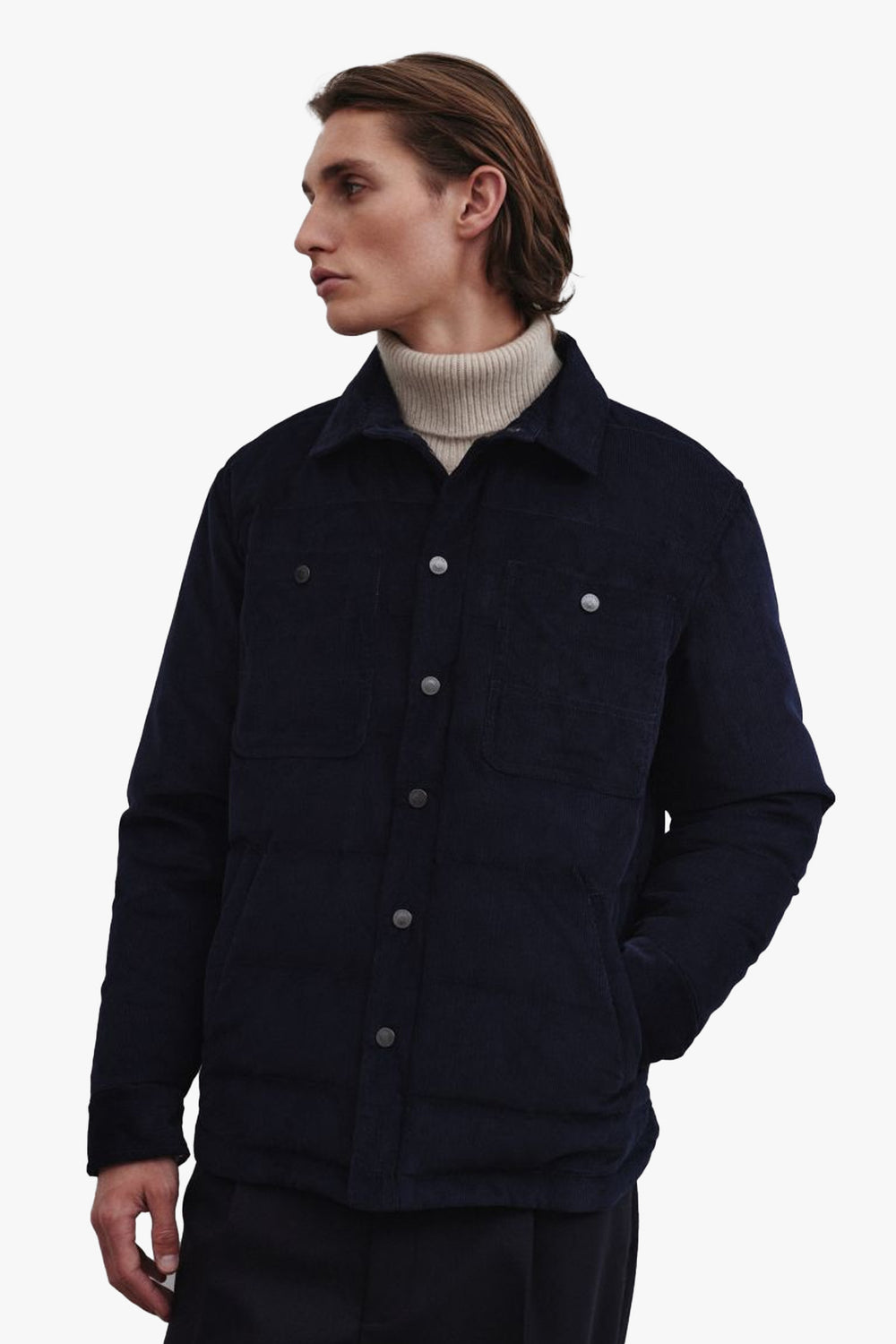 Corduroy Padded Overshirt