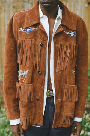 Western Suede Fringe Jacket