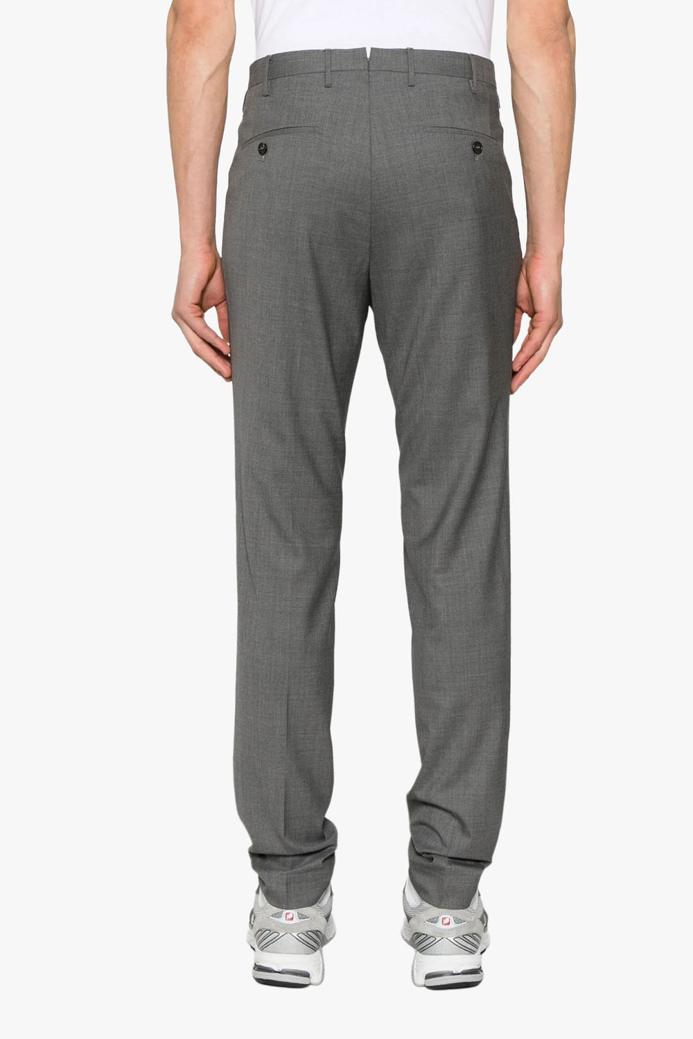 Tapered Fit Wool Trousers