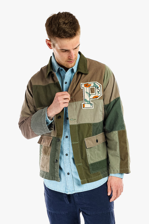 P'S Vintage Military Patch Overshirt