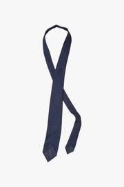 Fine Woven Grenadine Tie, Navy Tip